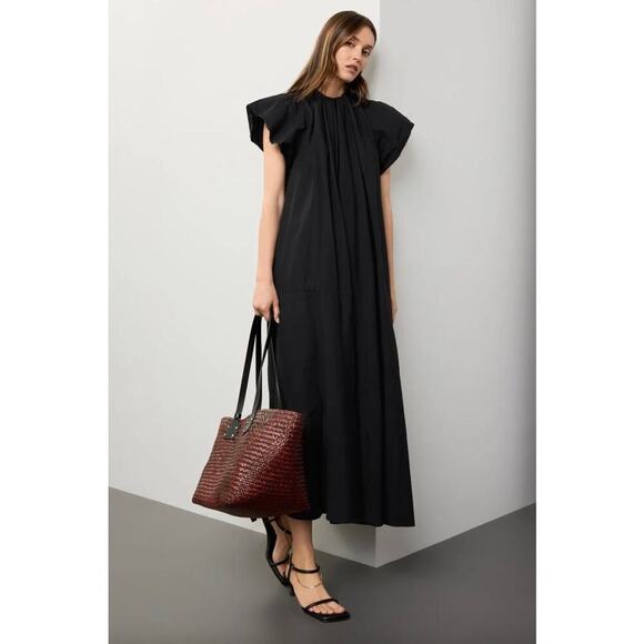 MM6 Maison Margiela Black Maxi Dress - Elegant & Timeless Sz 42 - Picture 1 of 10